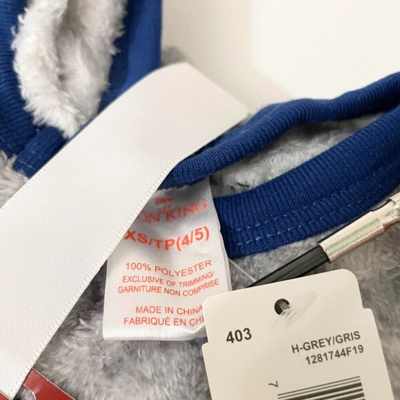 Disney The Lion King Simba Kids Boys Sleeper Zippered Fleece XS 4/5 - Picture 16 of 16